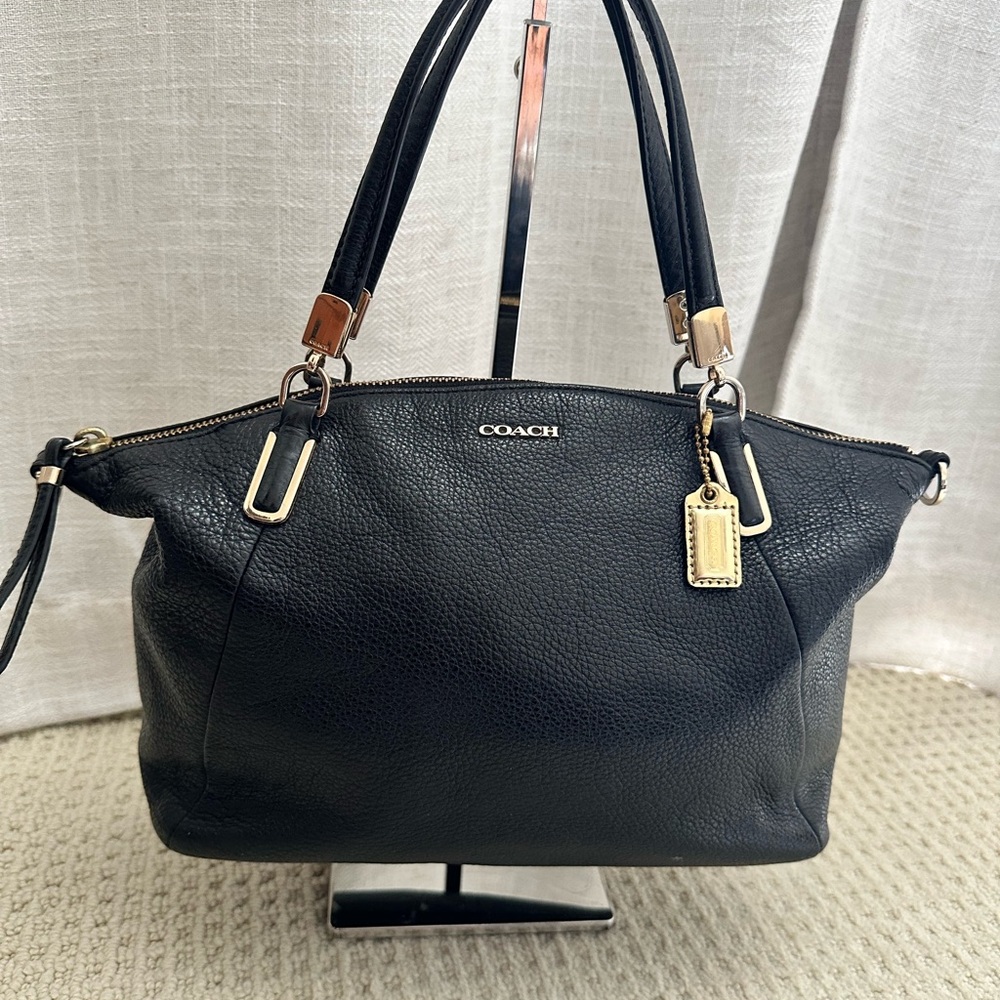 Coach Black Leather Women's Bag